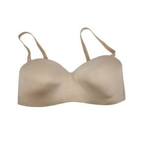 Wacoal Strapless Convertible Underwire Bra US 36C Nude Adjustable Straps